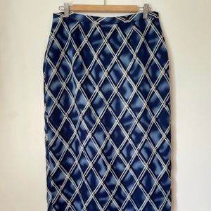 90’s blue maxi skirt